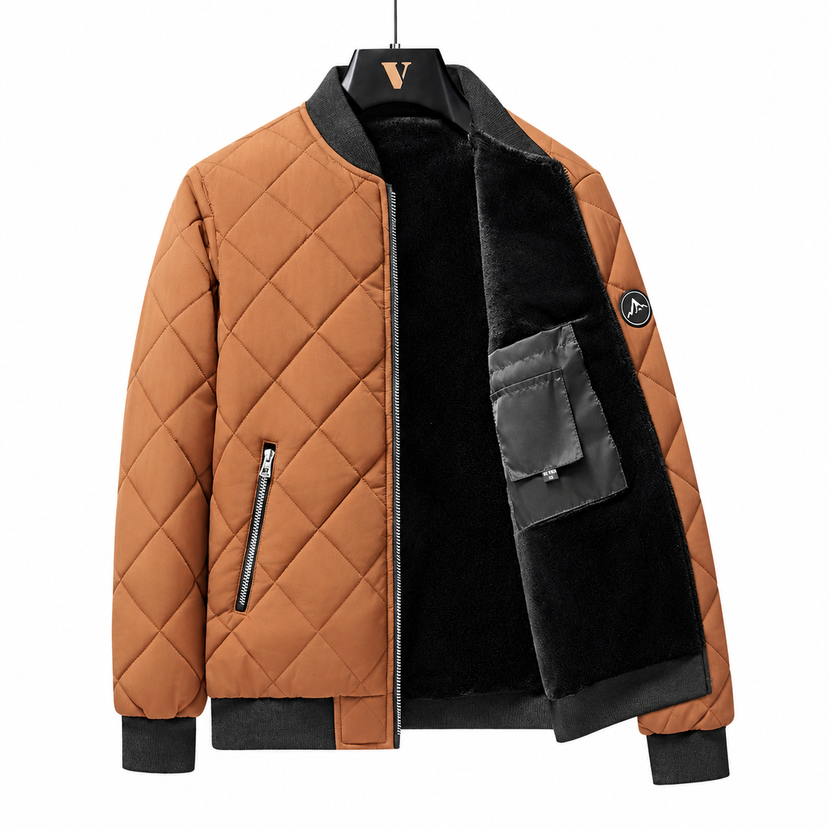 Men’s Quilted Baseball Jacket – Casual Cold-Weather Layer, M–8XL by My Store