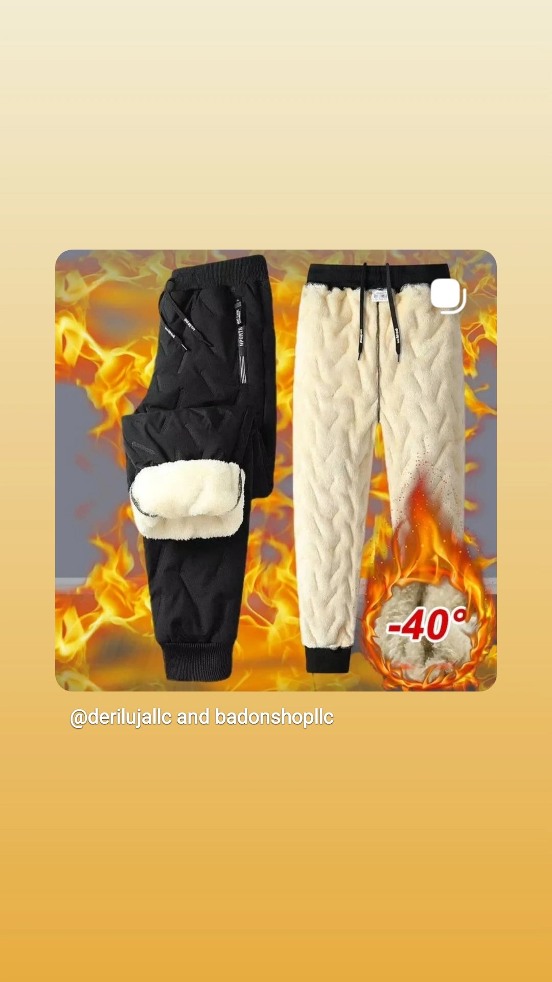 Men’s Winter Plush Fleece Pants – Ultra Warm Thermal Joggers by DERILUJA LLC