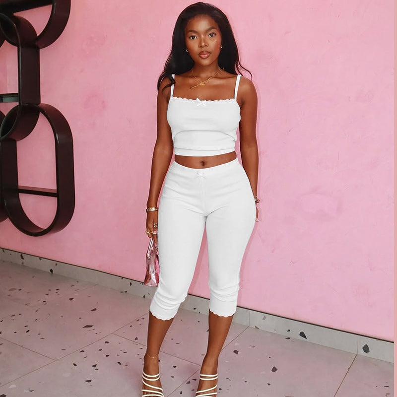 Casual 2 Pcs Sets Summer Women Outfits Streetwear Sport by DERILUJA LLC