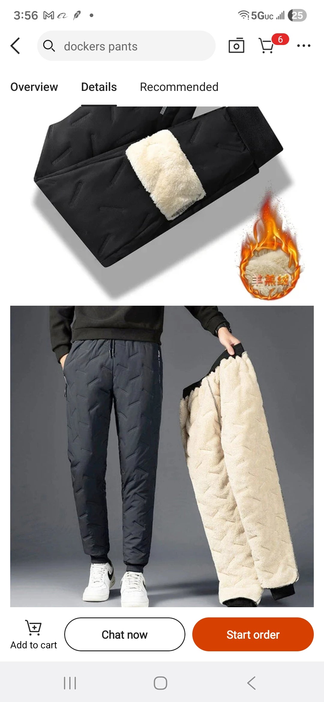 2PCS Ultra Warm Winter Pants – Black & Gray Plush Fleece Thermal Set by DERILUJA LLC