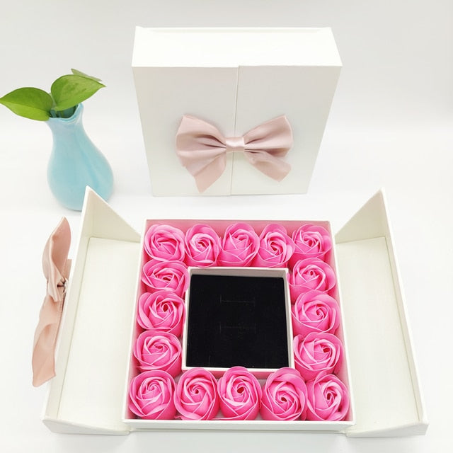 Artificial Rose Flower Gift Box kado