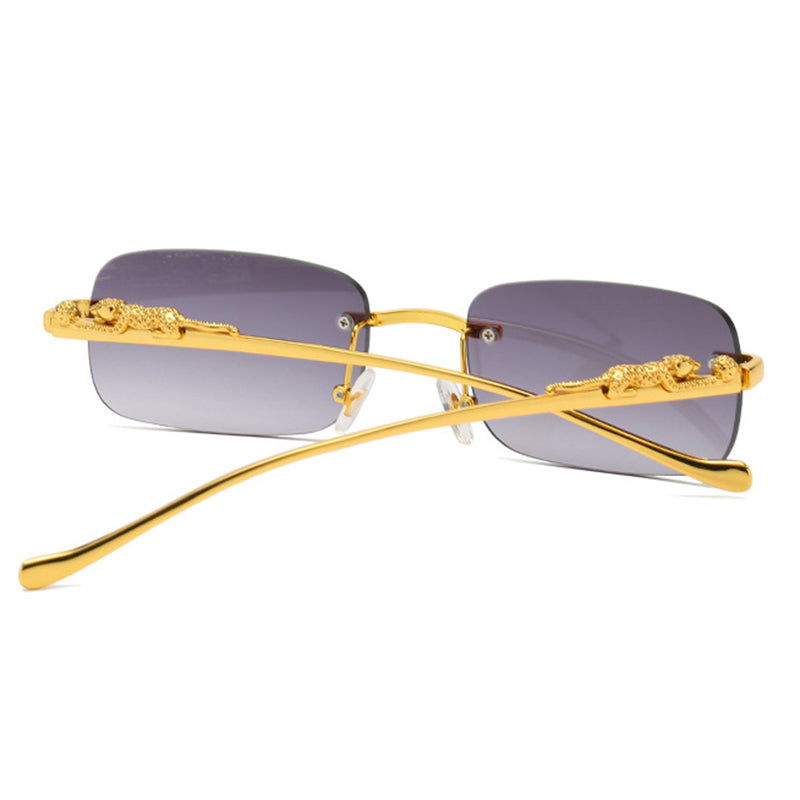 Badon Marchand Rimless Square Sunglasses