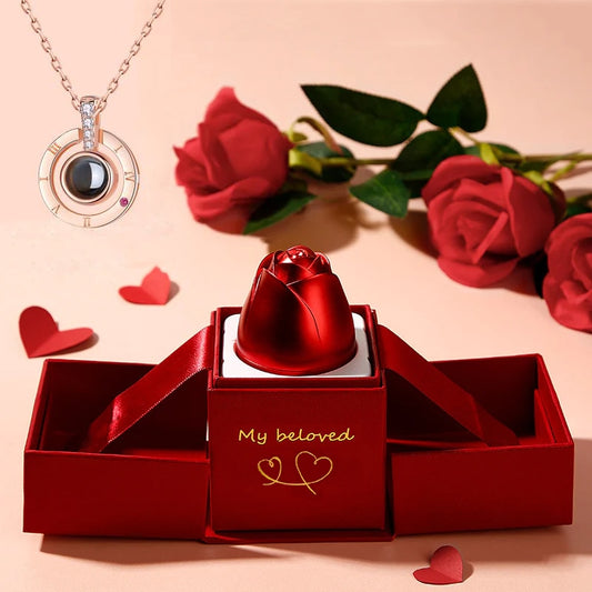 Projection Necklace With Gift Box kado