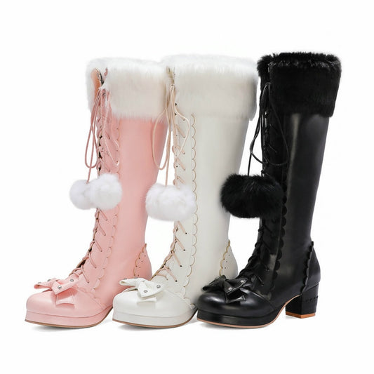 Princess Bowtie High Boots kodez